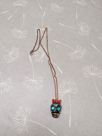 Collier crâne mexicain