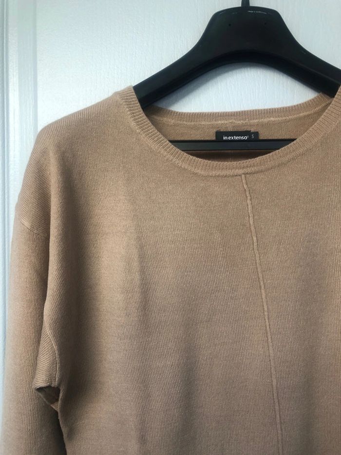 Pull marron femme in extenso taille s neuf - photo numéro 2