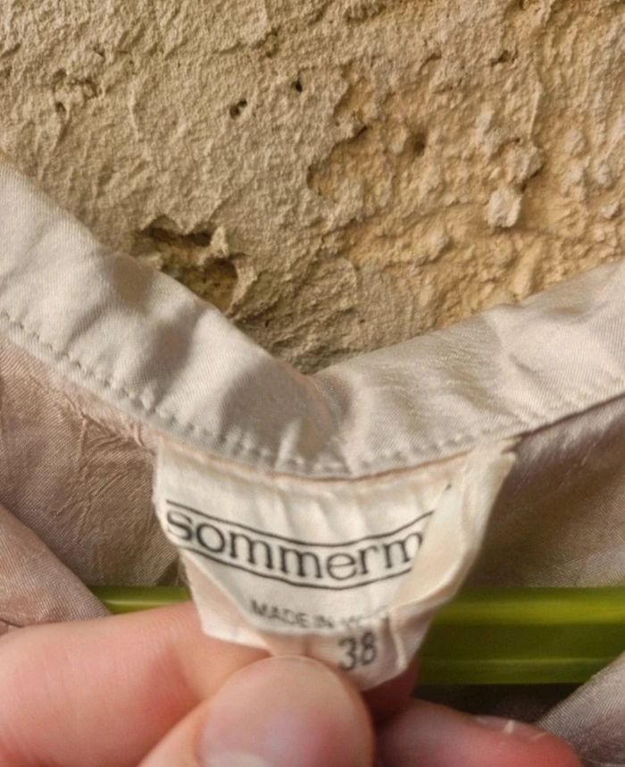 Chemise beige manche longue vintage - photo numéro 2