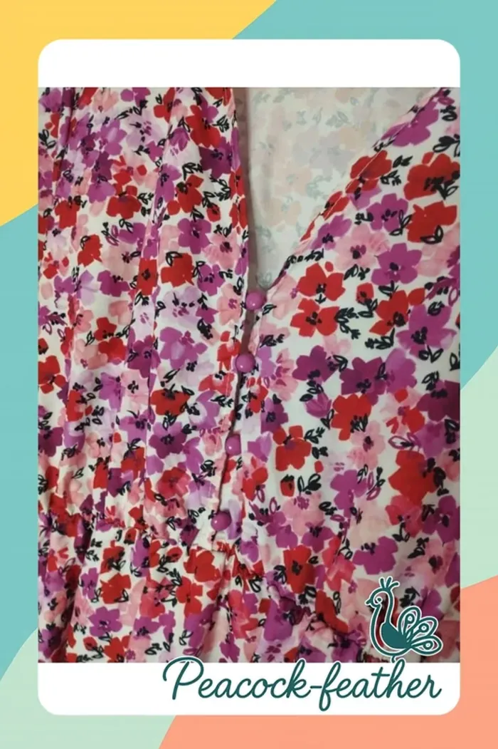 Robe rose fleurie 42 - photo numéro 4
