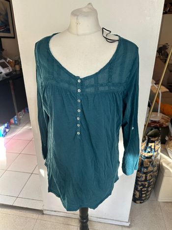 Blouse chemise vert canard - H&m