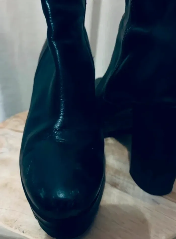 Bottines Primadonna cuir noir – talons 10 cm – T39 🌈 - photo numéro 8