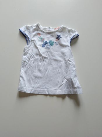 tee shirt manches courtes dpam fille 9 mois