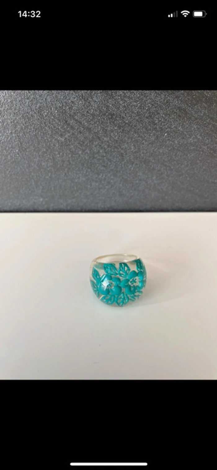Bague bleu femme - photo numéro 10