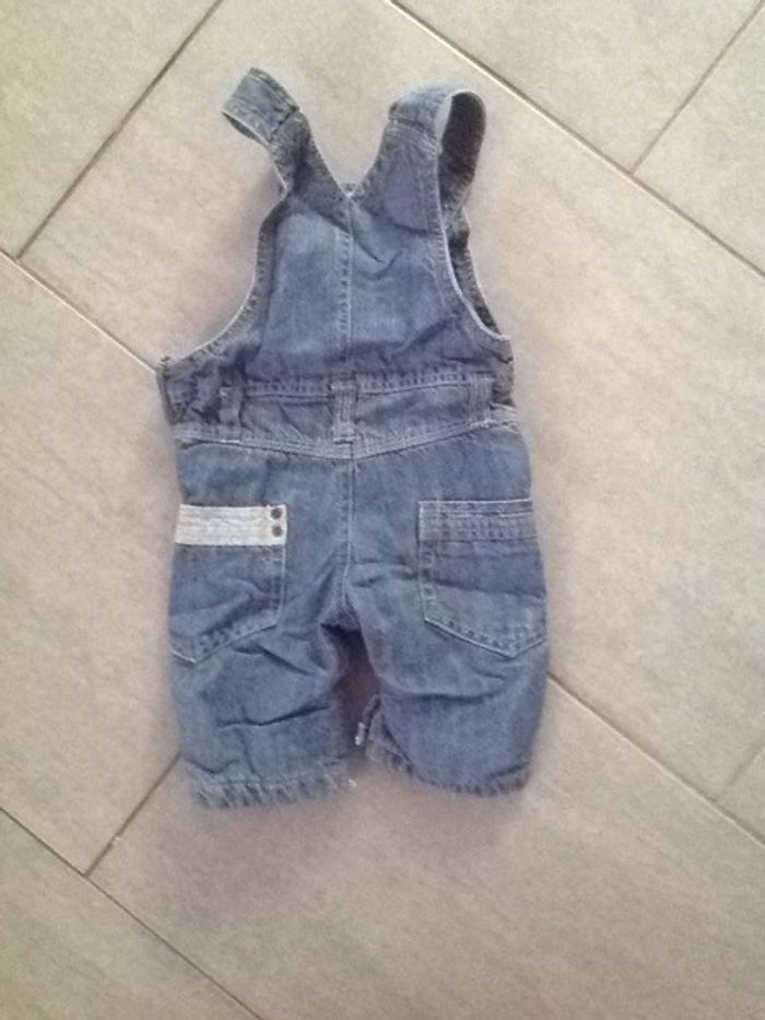 Salopette jeans épaisse Kitchoun - 3 mois - photo numéro 3
