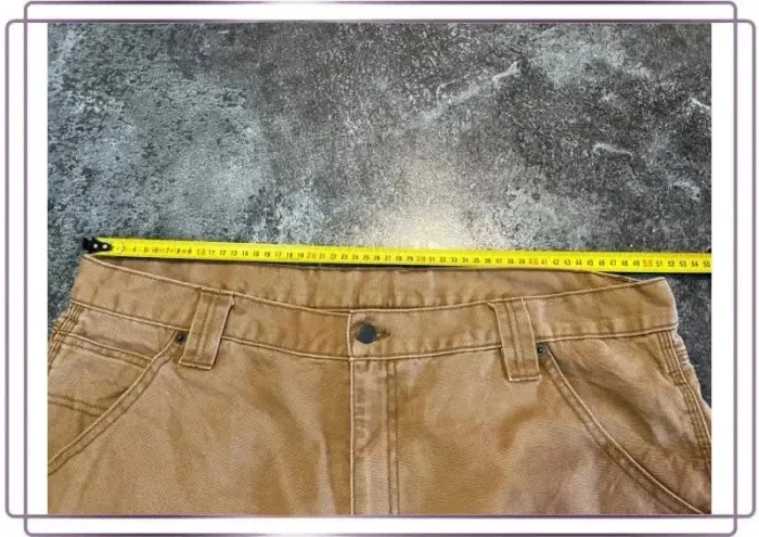 Short carpenter camel homme RK Brand 40x30 Pantaloncini carpentiere uomo Zimmermannsshorts Herren - photo numéro 3