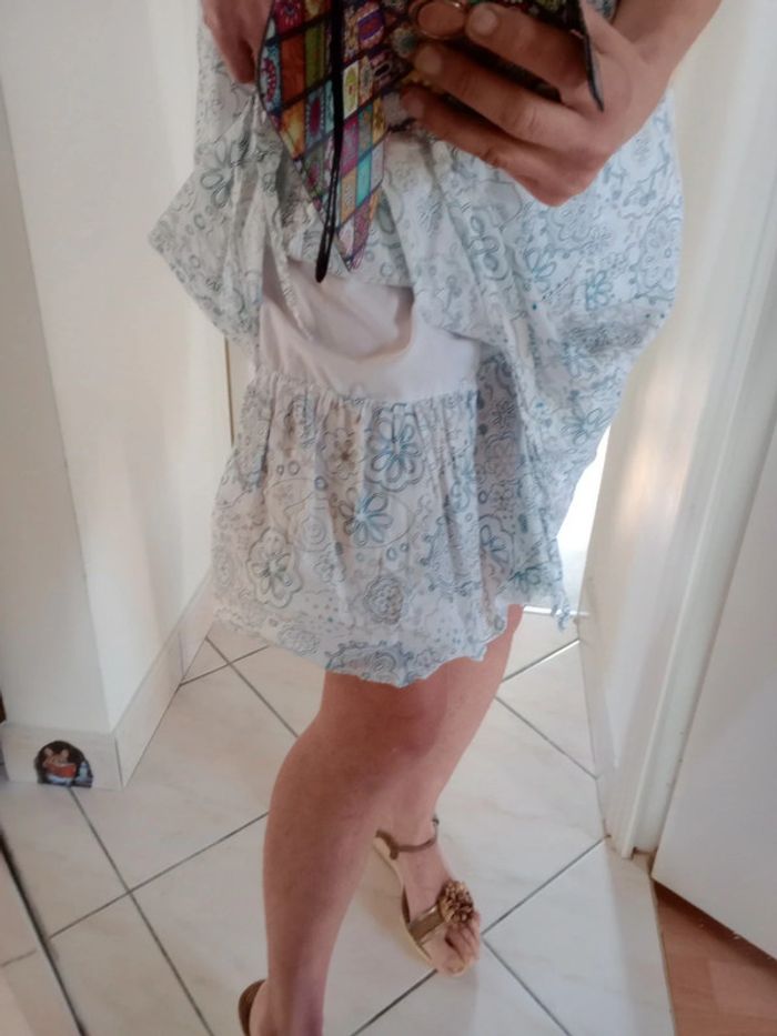 Robe fantaisie 48 blanche bleu grise Fantaisie c19 - photo numéro 9