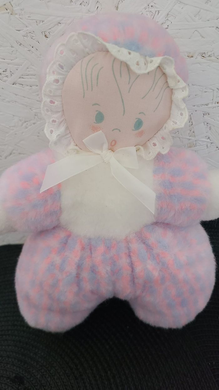 doudou poupée de chiffon nounours vintage peluche fille