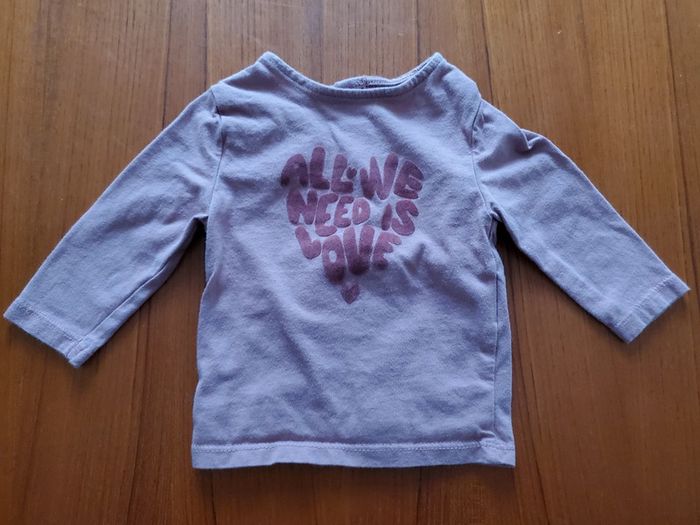 T-shirt manches longues 3mois