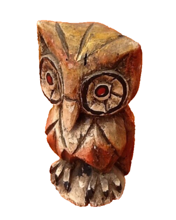 Chouette / Hibou à poser Bois sculpté