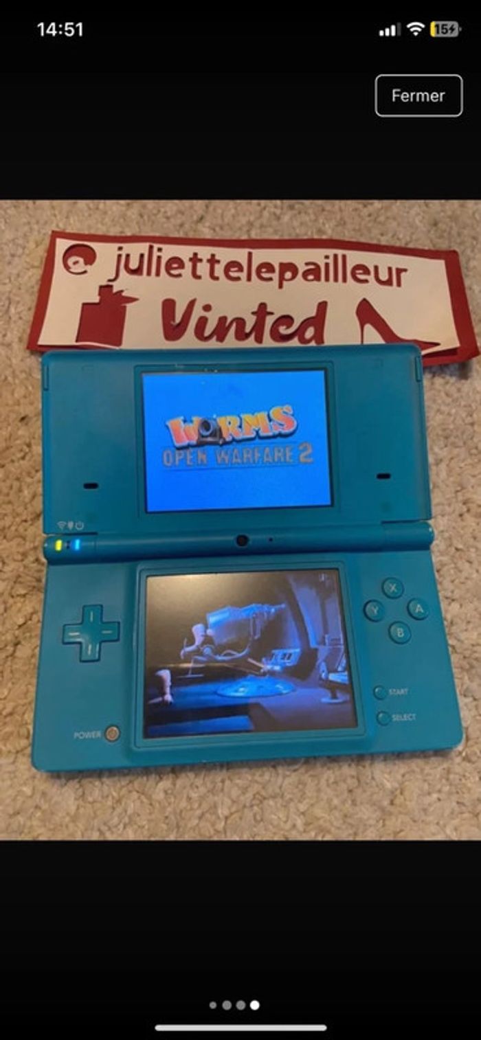Jeu Vidéo Nintendo DS "Worms Open Warfare 2" Très bon état (sans boîte) - photo numéro 3