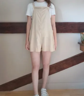 Salopette short beige American Vintage
