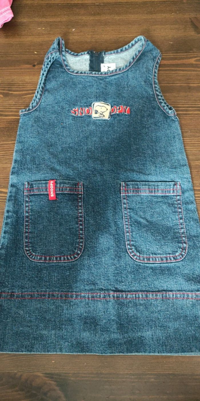 Robe en jean Snoopy 2 ans