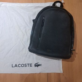 Sac à dos lacoste cuir noir