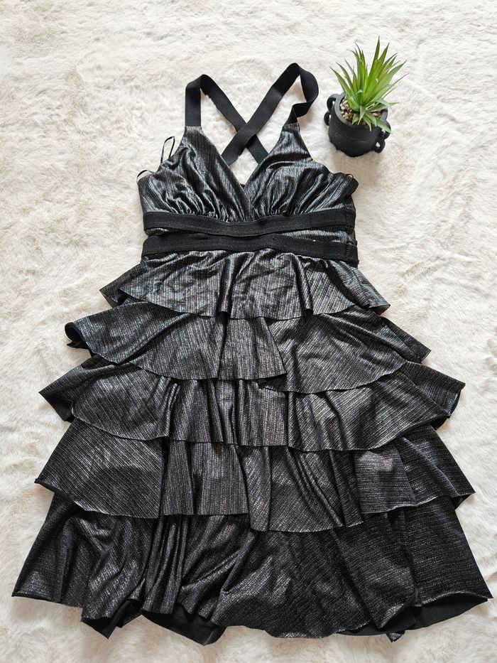 Robe Noir Pailleté - 34/XS