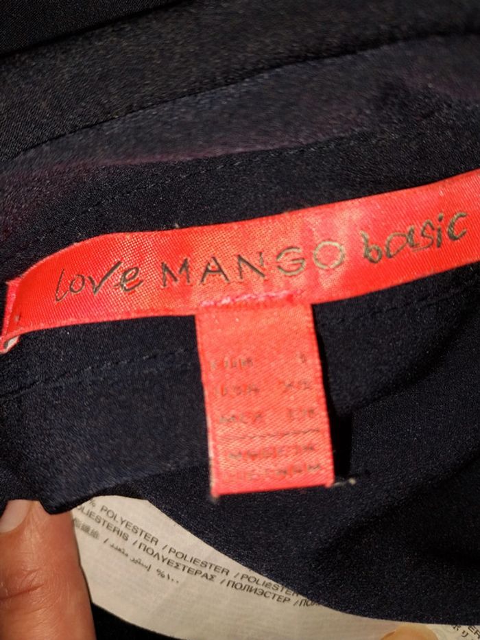 Blouse / chemise/ chemisier manches courtes bleu marine état neuf by Mango - photo numéro 13