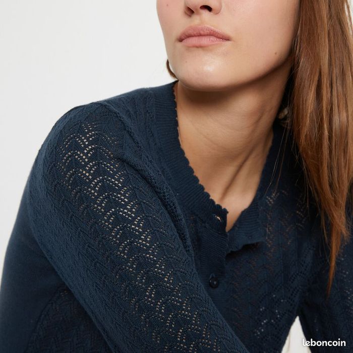 Cardigan en maille pointelle - LA REDOUTE COLLECTIONS - taille XL