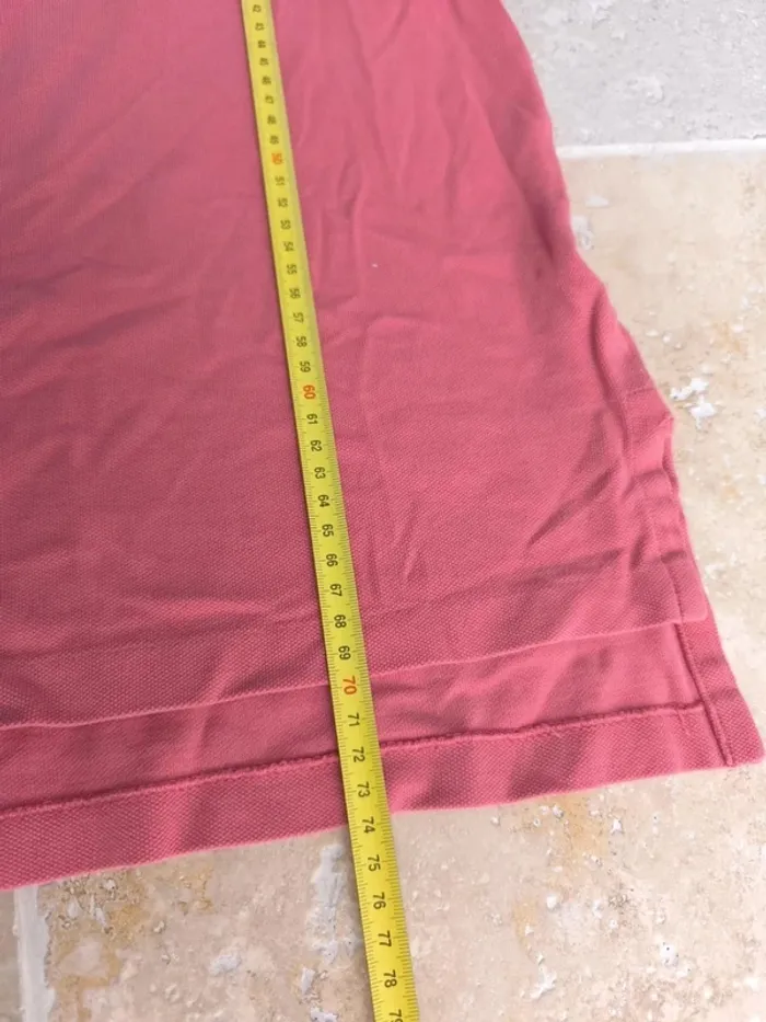 Polo Ralph Lauren homme taille 4XB rose saumon logo marine excellent état - photo numéro 6