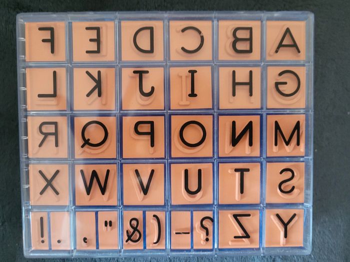 Jeu pochoir alphabet - photo numéro 2