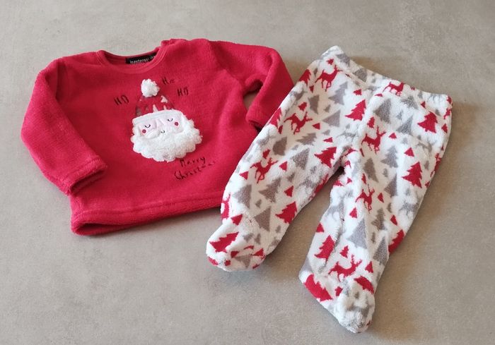Pyjama de Noël mixte 6 mois in extenso