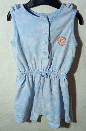 combinaison short bleue Mots d'Enfants