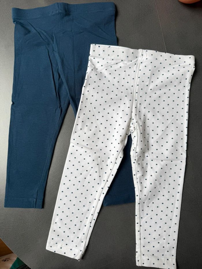 Lot leggings jersey 24 mois - photo numéro 2