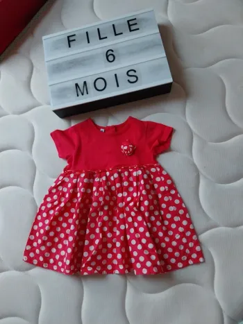 Tunique manche courte fille 6 mois