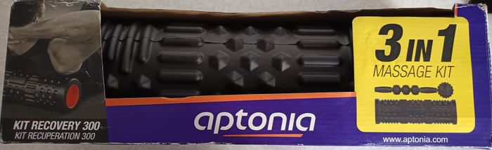 Kit Aptonia 3 en 1 de massage : rouleau, balle et stick de massage
