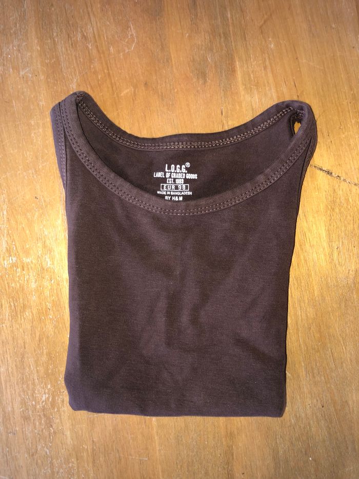 Tee shirt marron - photo numéro 5