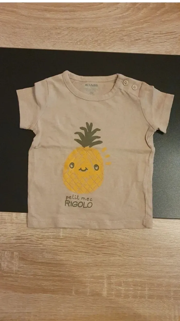 Lot de 3 tee-shirts manches courtes 3 mois - photo numéro 2