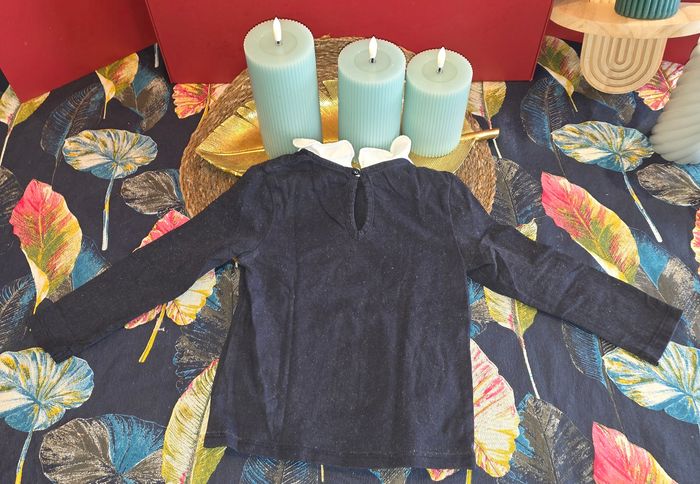 Tee-shirt ML bleu marine 24 mois - photo numéro 2