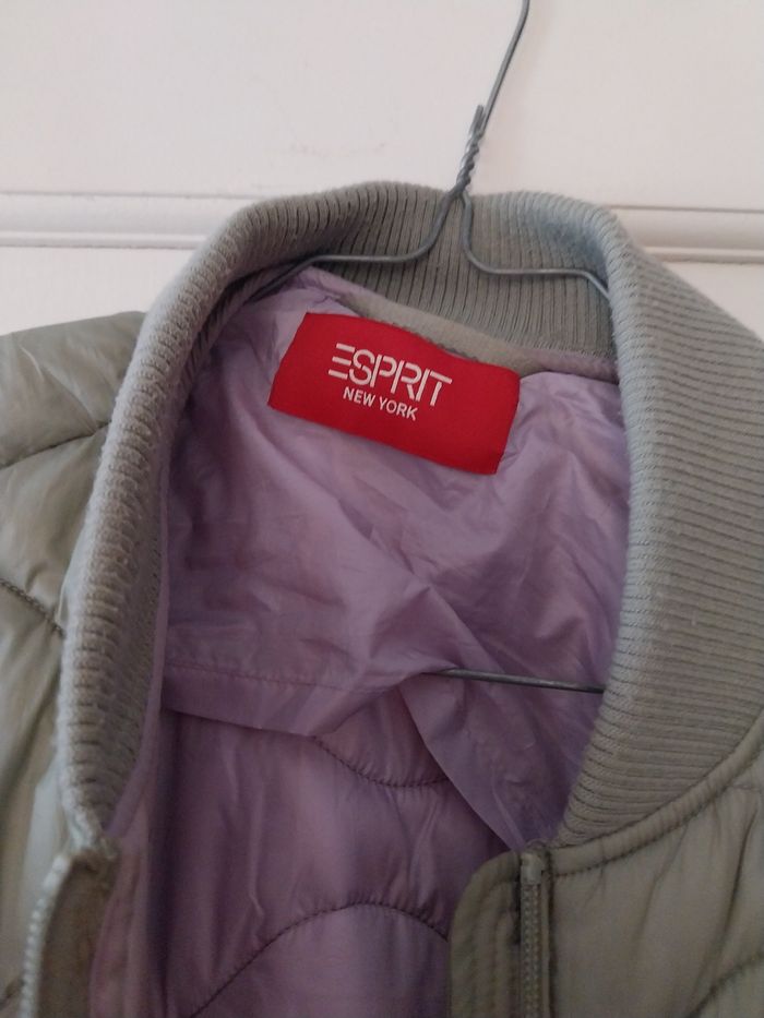 Doudoune Esprit kaki clair longueur genoux - photo numéro 3