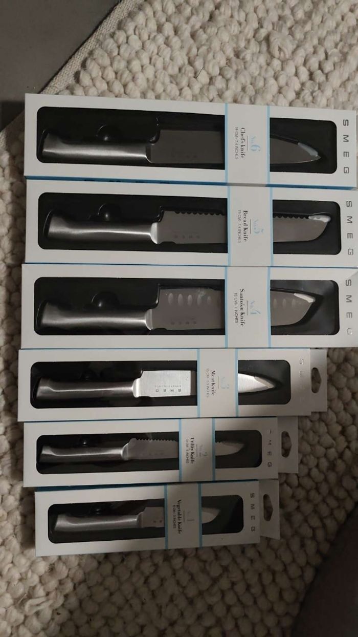 Set de 6 couteaux smeg - photo numéro 2