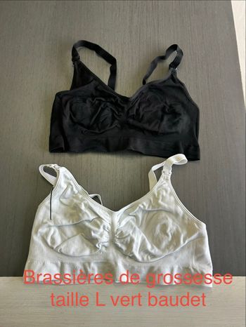 Lot 2 brassières de grossesse 