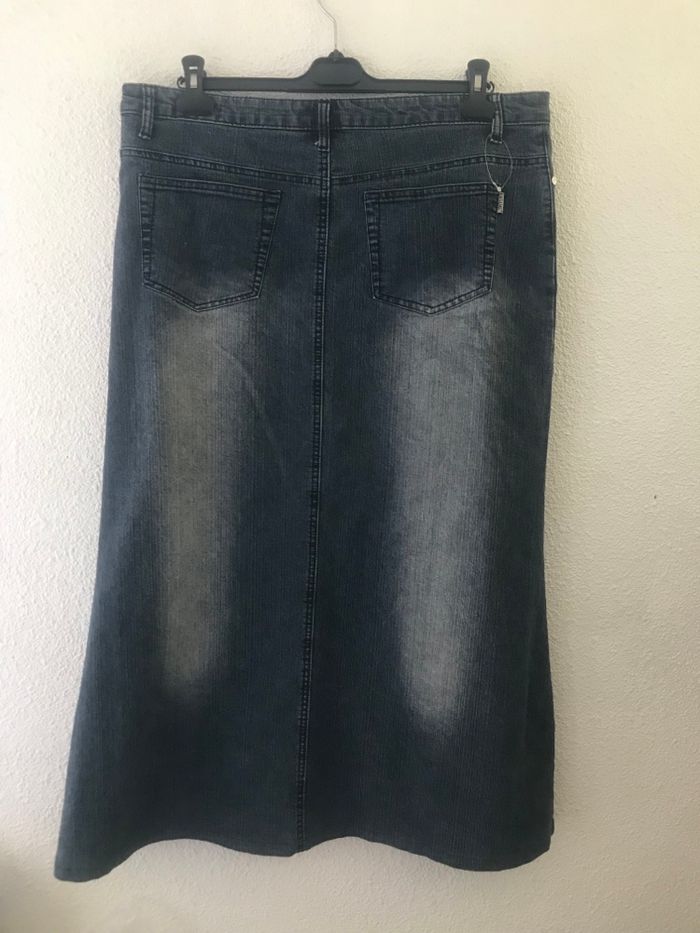 Jupe longue jean et elastane - photo numéro 2
