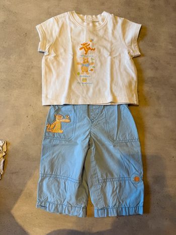 Ensemble t-shirt et pantalon bébé Winnie l’ourson Disney 3/6 mois