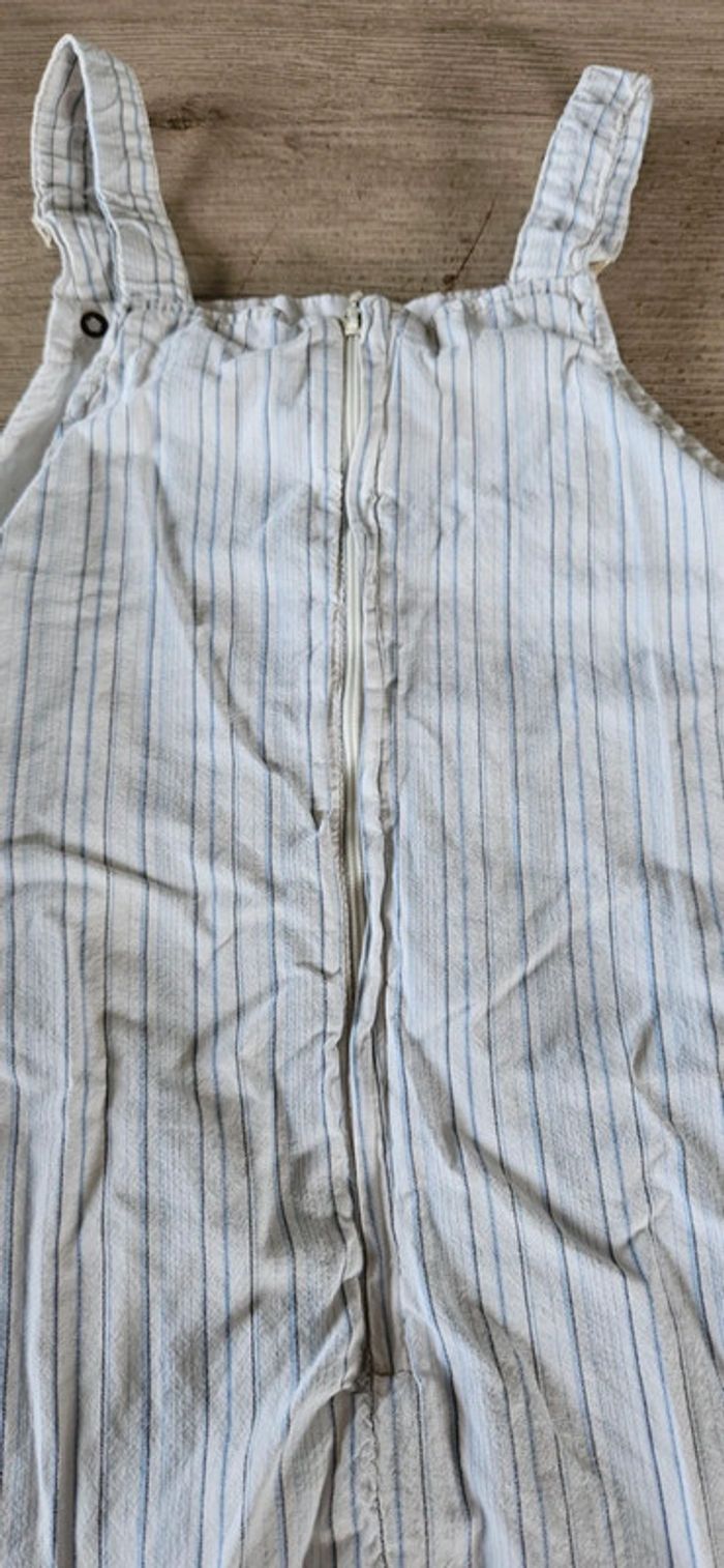 Robe courte à bretelle, blanche à lignes, Jean Bourget, taille 6 ans, nickel - photo numéro 8