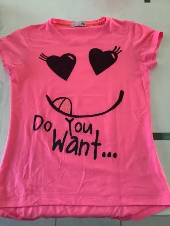 T shirt rose fluo