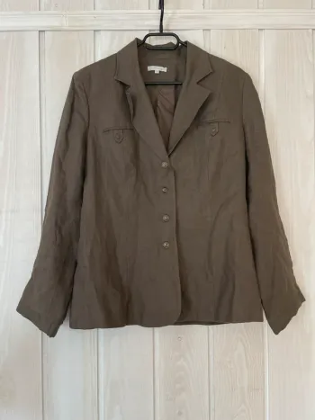 Veste marron en lin - Streboski - 44
