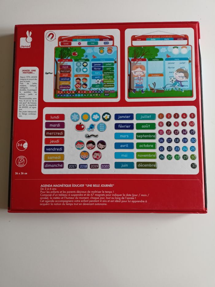 Agenda magnétique une belle journée janod - photo numéro 2