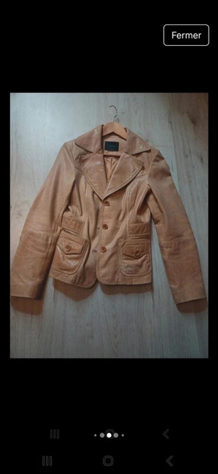 Blazer beige similicuir Vero Moda - photo numéro 6