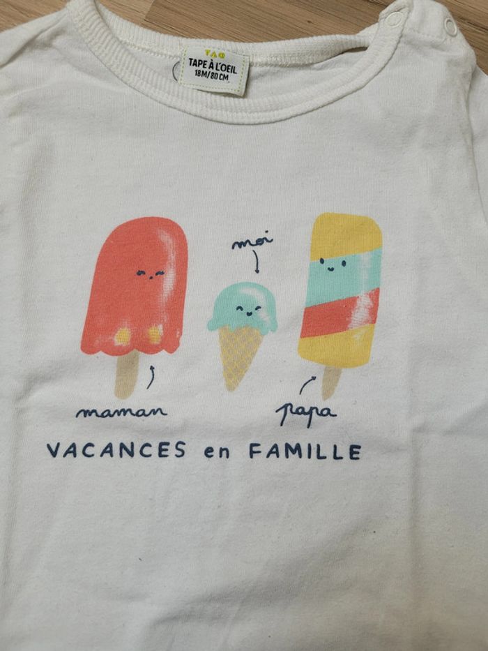 T shirt manches courtes 18 mois - photo numéro 3