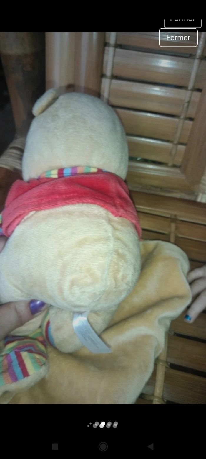 Doudou bébé Winnie l'ourson p2 - photo numéro 4