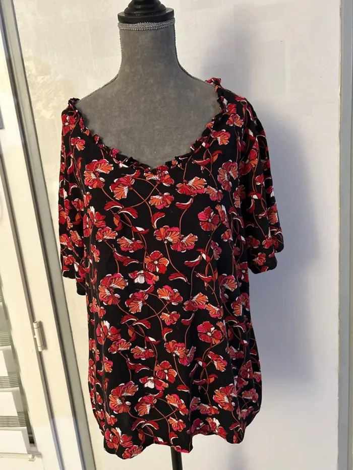 Chemise noir et rouge