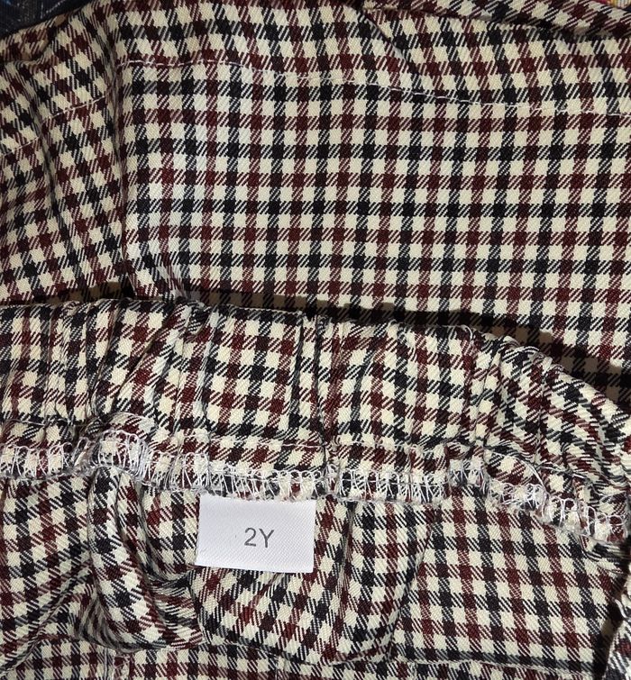 Jupe a carreaux marron 2 ans - photo numéro 3