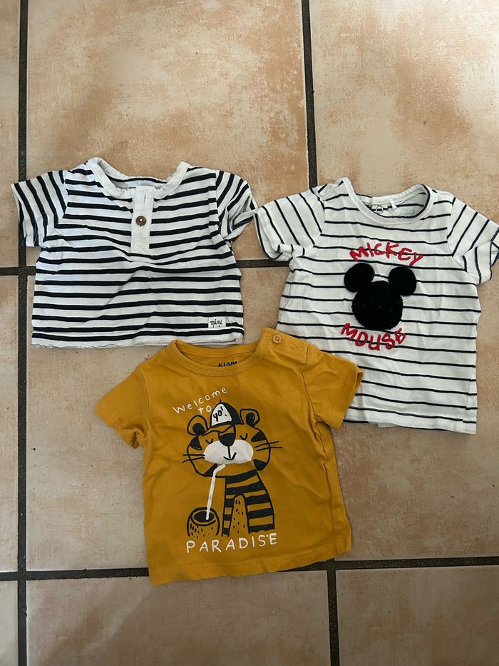 Lot de 3 t-shirts 1 mois