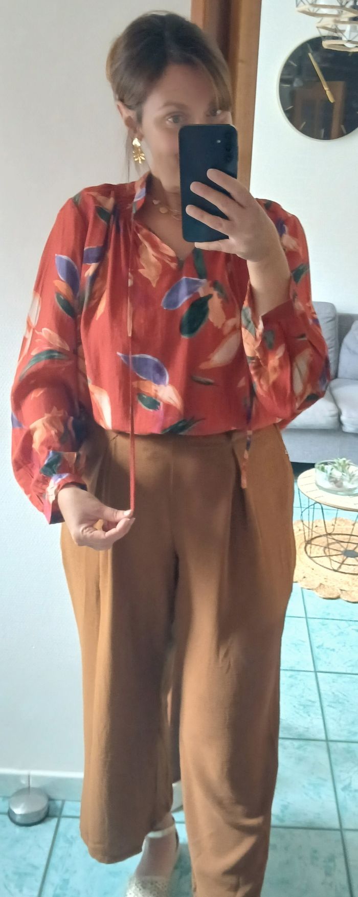 Chemisier imprimé taille 44 - photo numéro 4
