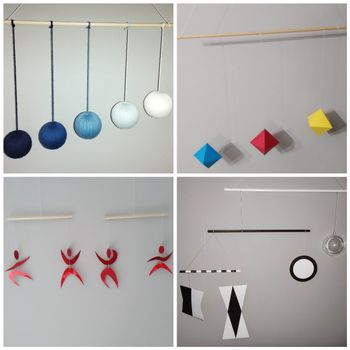 Neuf lot de 4 mobiles Montessori