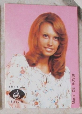 Carte de collection Maria DE ROSSI 7 x 5 cm