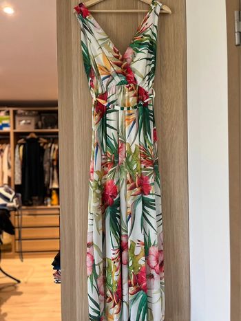 Robe longue fleurs